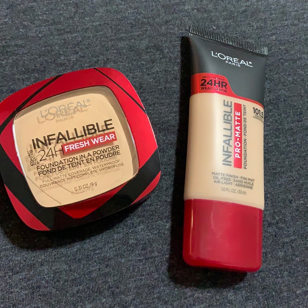 L’Oréal infallible 24h powder and liquid IVORY BUF